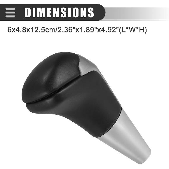 Motoforti Car Auto Automatic Gear Stick Shift Knob, for Toyota 4Runner 2003-2021, Faux Leather, Metal, Black
