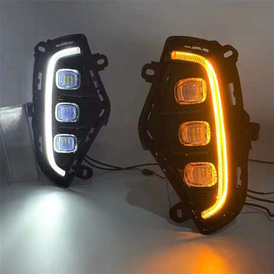 2 Pezzi Lampade Luci Diurne Fendinebbia Per Toyota RAV4 2019 2020 2021 2022