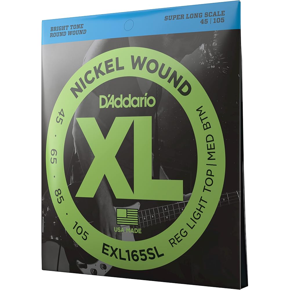 D'Addario Daddario Bass String Nickel Super Long Scale .045-.105 EXL165SL [Domestic Genuine]