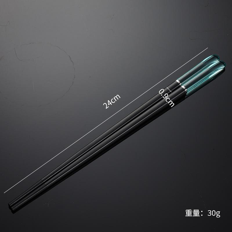 Crystal Alloy Chopsticks Portable Tableware Chopsticks Multi-specification Colorful Hotel Chopsticks White Housewarming Gifts Restaurant