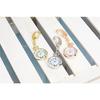 J-AXIS Pocket Watch Style Keychain Watch Retro Easy-to-Read Gold One Size SP107
