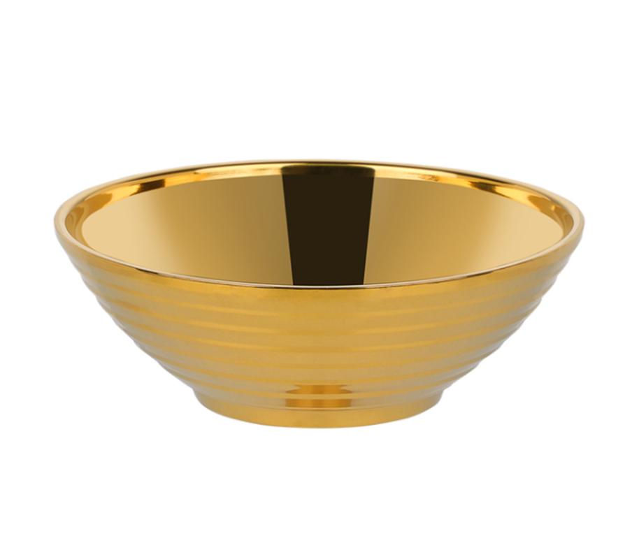 Japanese instant noodle bowl Ramen stainless steel large rice soup bowl double-layer rice bowl restaurant tableware | Bowls