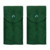 3 colors Portable Watch Bag Gift Shock-proof Press Button Short Velvet Snap Watch Packing Pouch green single storage box