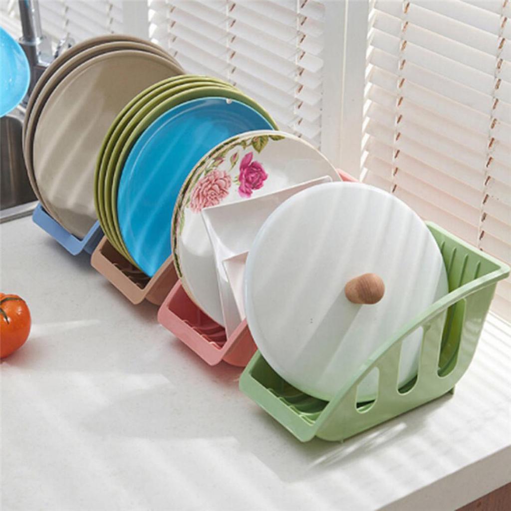 Card Slot Bowl Dish Storage Basket Rack Drain Holder Shelf Home Kitchen Tools