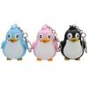 Cute Animal Penguin LED Light with Sound Key Chain Key Ring Torch Xmas Gift