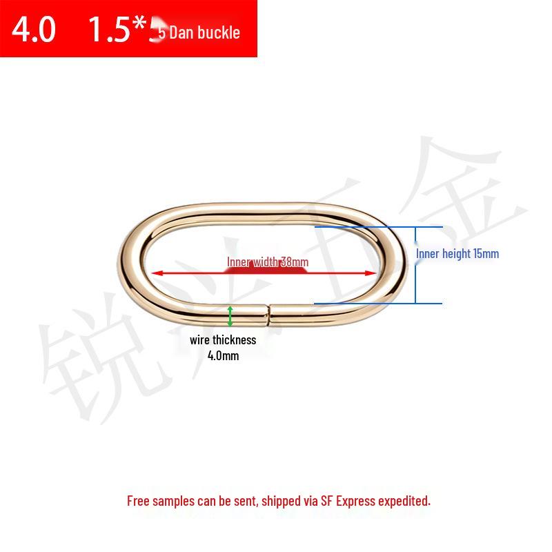 Metal D-Ring Oval Buckle for Luggage, Straps & Hardware Accessories