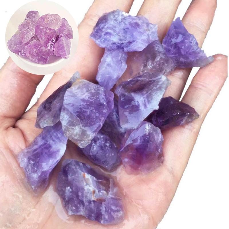 Amethyst Rough Raw Ore Stone Fish Tank Decorative Specimen Natural Light