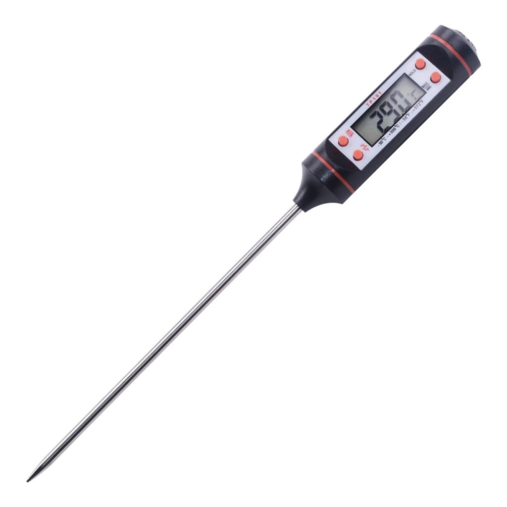 Meat Thermometer Candy Thermometer with Long Probe Instant Reading Thermometer with LCD Display Digital Thermometer for Cooking BBQ Meat Milk Coffe