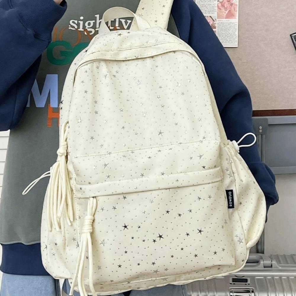 Large Capacity Star Backpack Oxford Cloth Travel Rucksack Student School Bag  Outdoor Activities