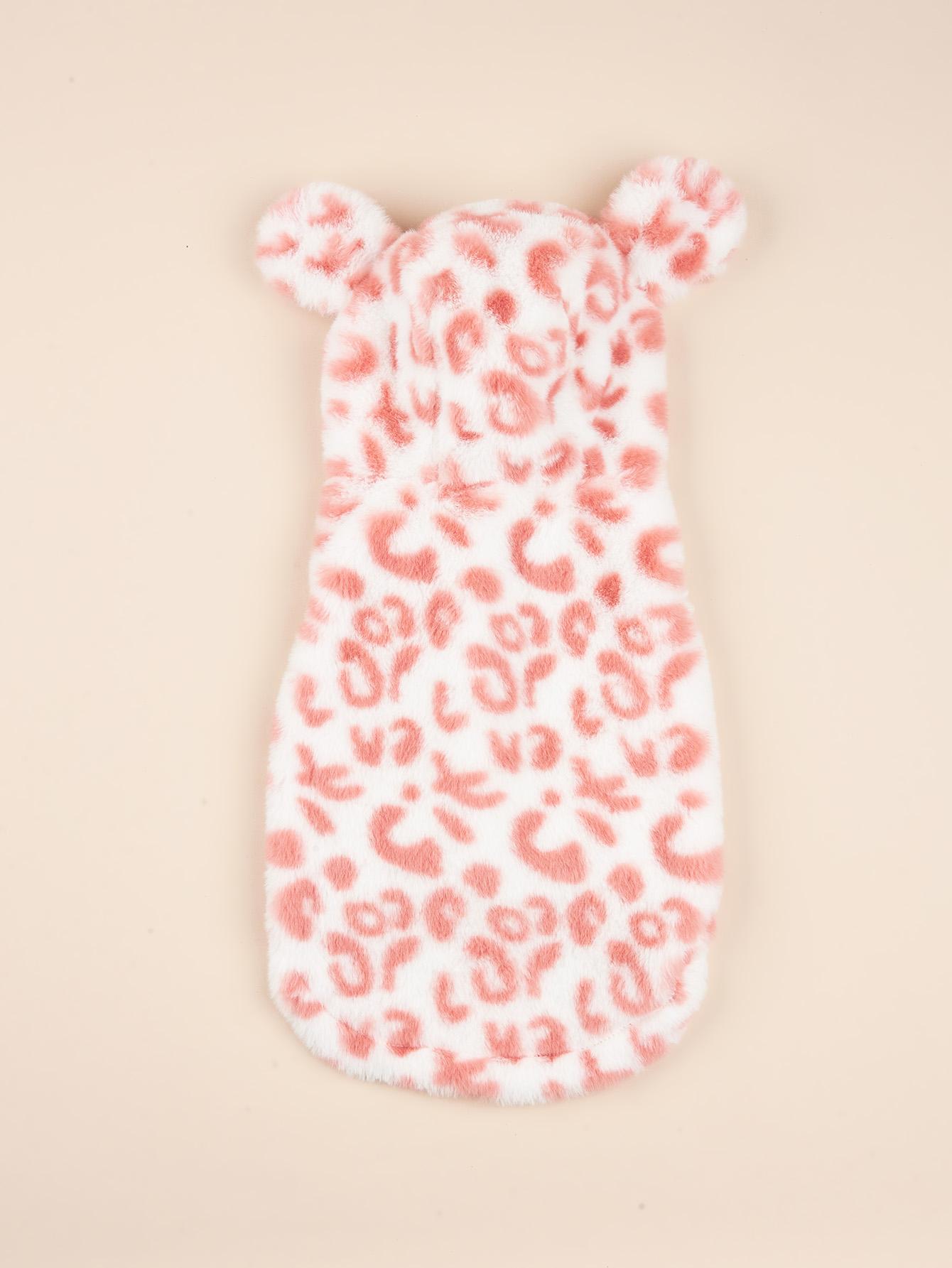 

Pet Clothes for Dog Cat Puppy Tank Top with Cute Ear Hat Fuzzy Coat Sweatshirt Dog Outfits for Small Medium Dog for Autumn Wint XS（old） білий