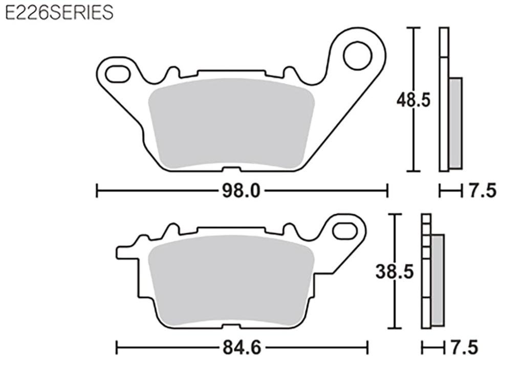 Kitaco SBS Brake Pad (Front) E226 NMAX, NMAX155 777-0226000