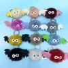 Halloween Bat Pompon Keychain: Cute Plush Bag Charm