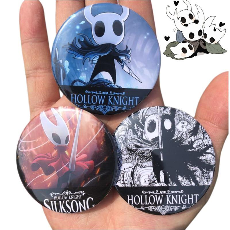 Hollow Knight Silksong 58mm Badge Anime Game Peripheral Tinplate Button Pin Cute Cartoon Character Brooch Pin Gift