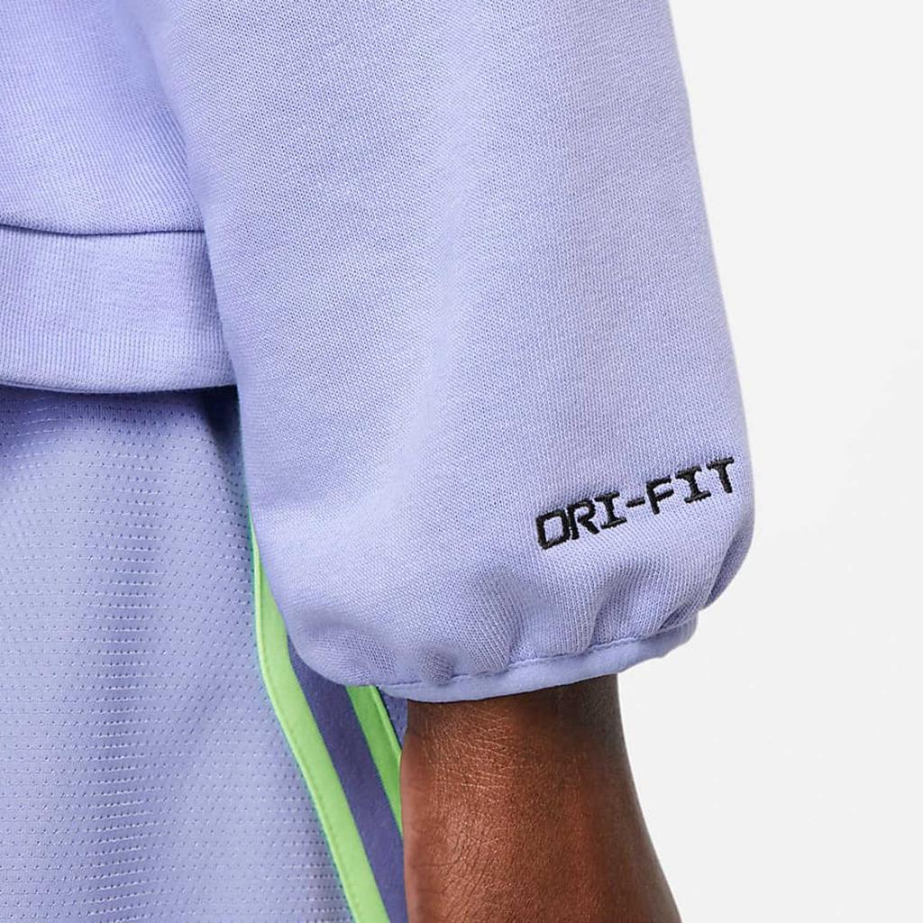 New Nike Sports Lifestyle Collection Dri Fit Sweatshirt Women's Purple DQ6771-569