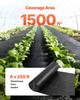 Weed Barrier Fabric Heavy Duty, 1.8x76.2m 141.7g Landscape Fabric, Woven Weed Blocker Fabrics, Garden Fabrics Weeds Barrier, Weeds Control Ground