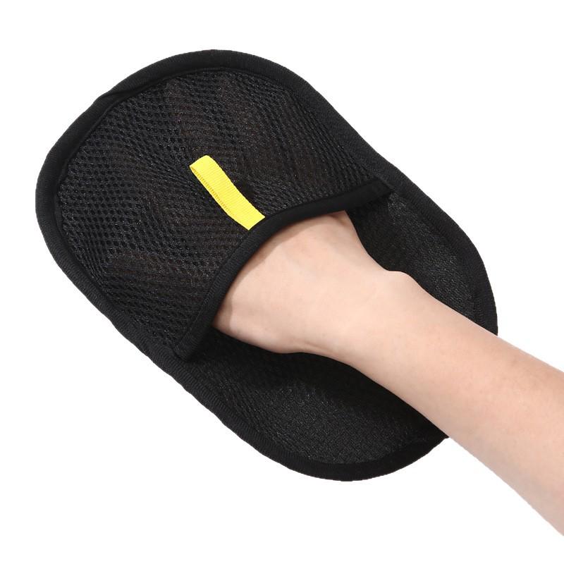 Two-Way Static Hair Removal Glove for Cats & Dogs - Pet Hair Cleaner with Bristle Scraper