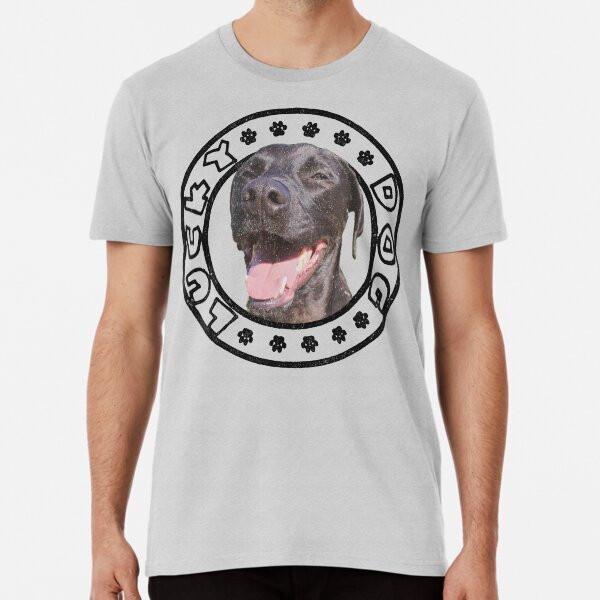 You got a lab that's a lucky dog. Premium T- S to 5XL Made in the AU/USA T-Shirt