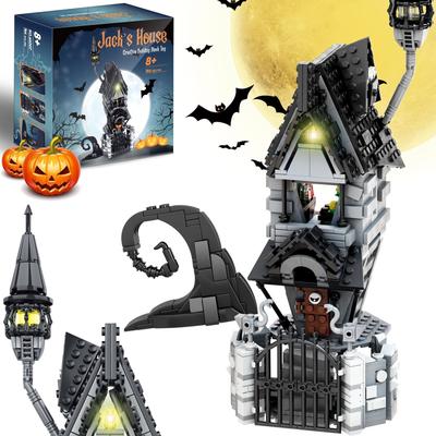 766 szt. Klocki Zestaw Nawiedzony Dom Halloween Boże Narodzenie Klocki do Budowania Domu Budowanie