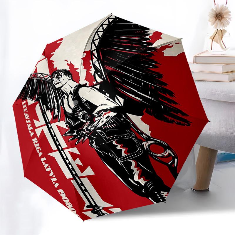 1pc Wings ... Sword Automatic Open, Windproof, Compact Travel Umbrella, Gift for Birthday, Christmas, Business 93004