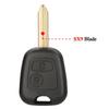 jingyuqin Remote Car Key For Citroen C1 C2 C3 C4 For Peugeot 106 206 306 307 107 For Toyota Aygo 2Buttons 433Mhz 4D70/ ID46 Chip