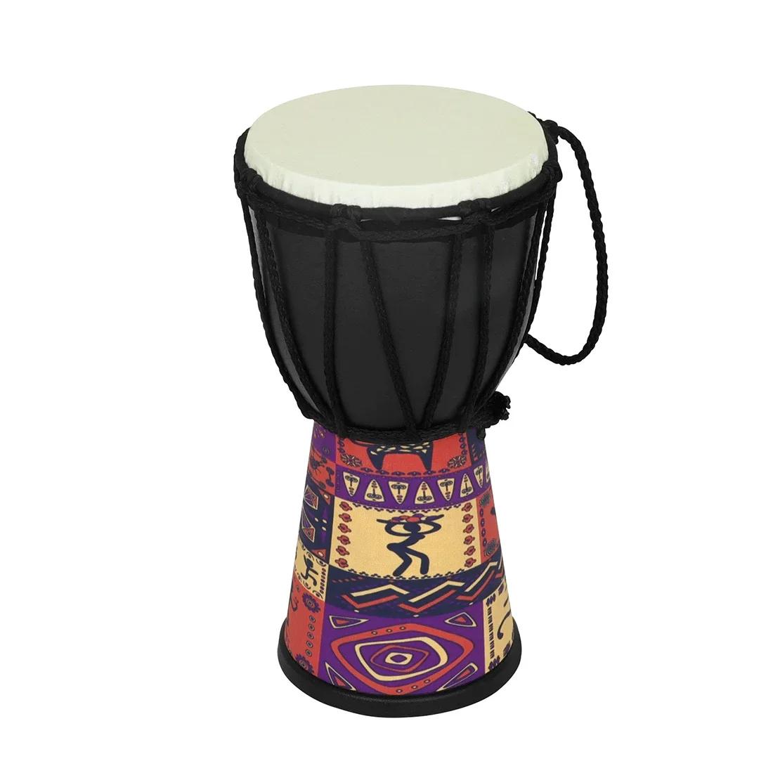IRIN African Drum 4 Inch for Kid Portable ABS African Drum Chamber Professional Djembe Hand Drum Percussion Musical Instrument