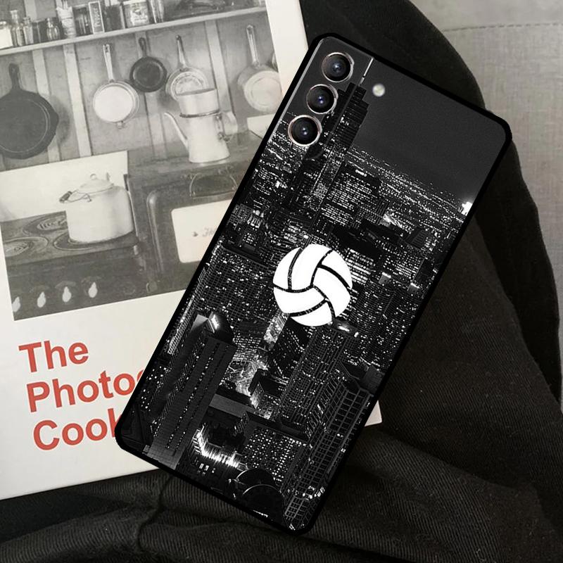Volleyball Sport Phone Case For Samsung Galaxy S23 S22 S24 Ultra S20 S21 S24 FE S9 S10 Plus Note 10 20 Ultra