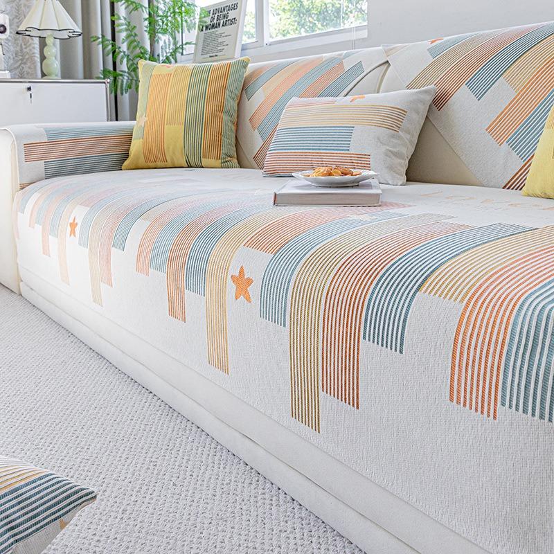 Geometric pattern Sofa Cover Four Seasons Living Room Sofa Armrest Towel Anti-Slip Couch Slipcover Furniture Protector