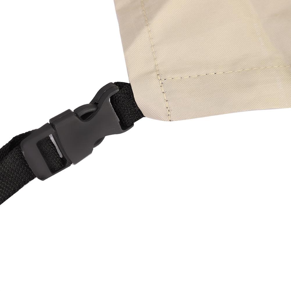 Outdoor Garden Patio Waterproof Dust Proof Electric Generator Cover Protection (Beige)