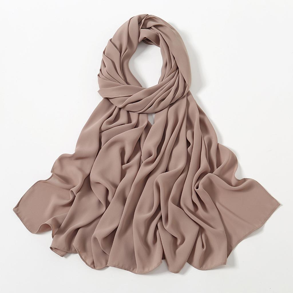 Women's Solid Color Long Scarf Versatile Headscarf Scarf
