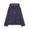 Womens Casual Hooded Trench Coat Drawstring Waist Windbreaker 2026