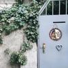 2D Flat 1pc Home of The Free Because of The Brave Wooden Hanging Sign - Patriotic Military Cross & Combat Boots Themed Rustic Door Plaque for Home