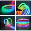 5V WS2812B RGB Neon Light 360 Degree Round Reticulate LED Strip WIFI Bluetooth APP Control Addressable Flexible Silicone IP67