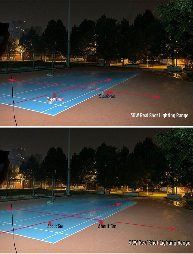 30W/50W Waterproof LED Floodlight: Warm Outdoor Spotlight for Courtyards & Advertising