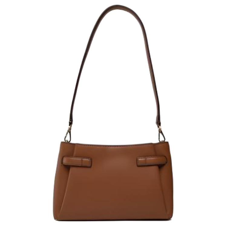 New MICHAEL KORS Leather Baguette Bag, Shoulder Bag, Crossbody Bag, Shoulder Bag Trumpets Women's Leather Brown 32F2GAQC1L-230