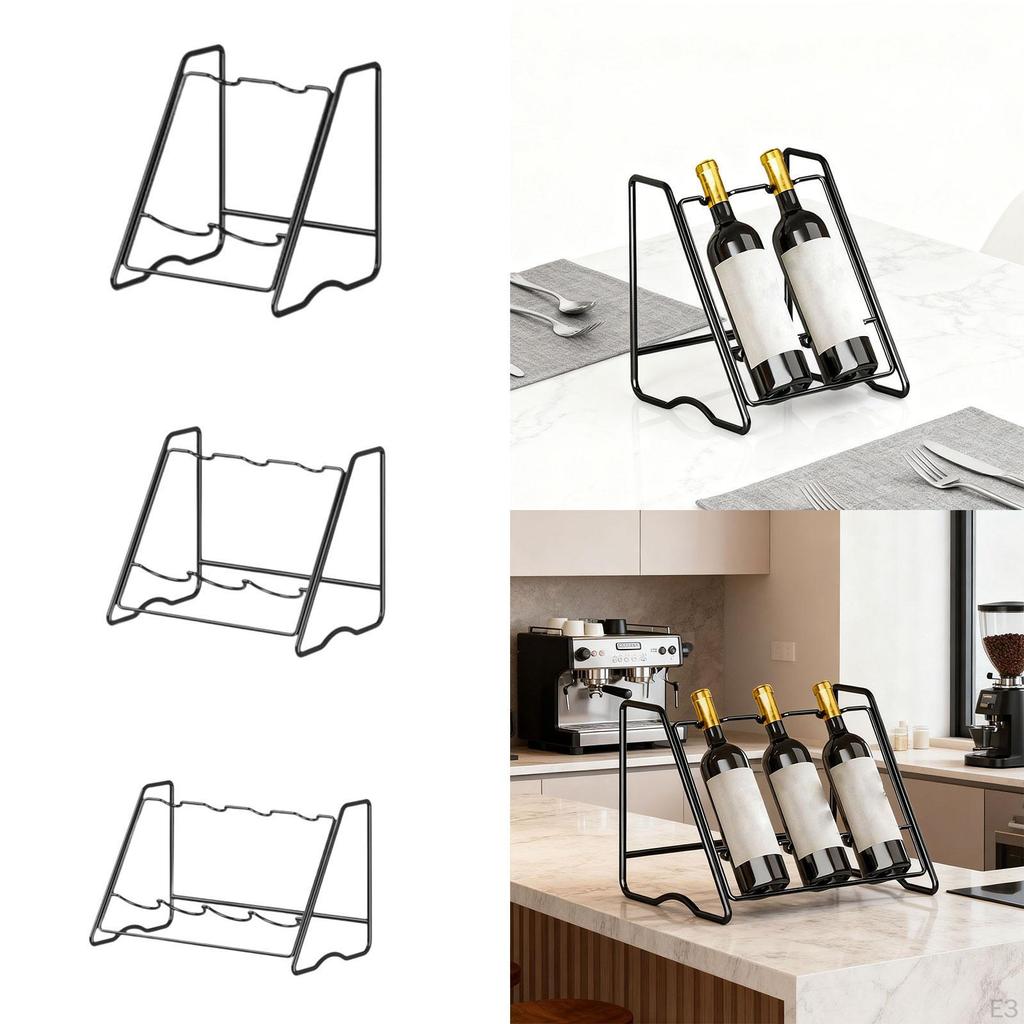 Bottle Display Shelf Holder Stand for Collector Dining Room Bar Restaurant Basement