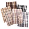 Autumn and Winter Scarf Khaki Scarf Winter Warm Women's Coffee Scarf Men's Warm Plaid Large Shawl Versatile