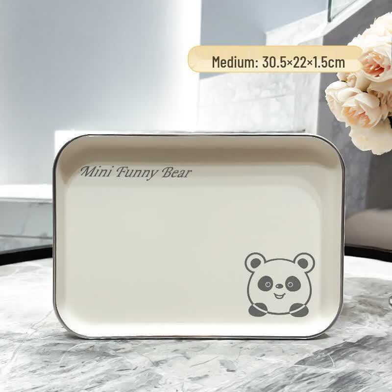 Ins-Style Large Rectangular Plastic Serving Tray