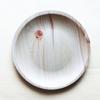 KIZARA Paper Plate-Like Wooden Plates (#2 Round Plates, 8-Count) Disposable Dishes, Made from Thin Wood