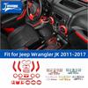 21 PCS Car Steering Wheel Air Conditioning Vent Gear Cup Holder Interior Decoration Accessories for Jeep Wrangler JK 2011-2017