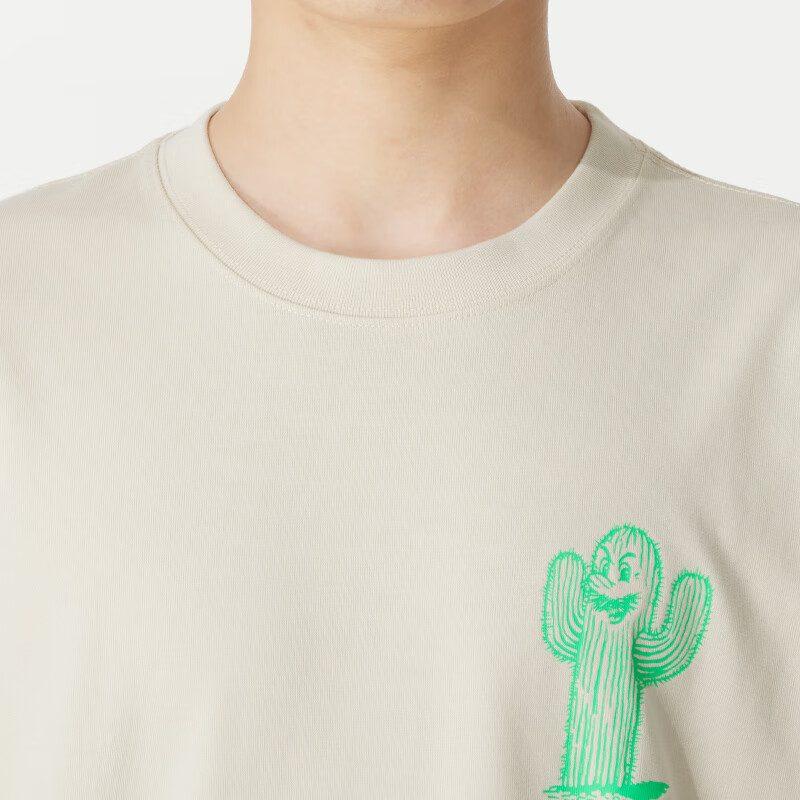 Nike T Shirts Men's Beige Crew Neck Moderate HV1293-229
