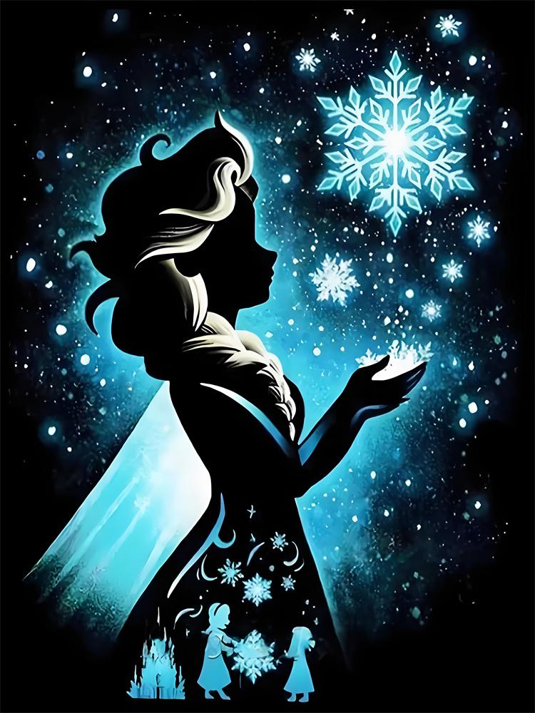 Disney 5D Diamantmalerei Disney Charakter Neon Silhouette Stil Dekoration DIY Voll Diamant Mosaik Einlege Kreuzstich Set Geschenk