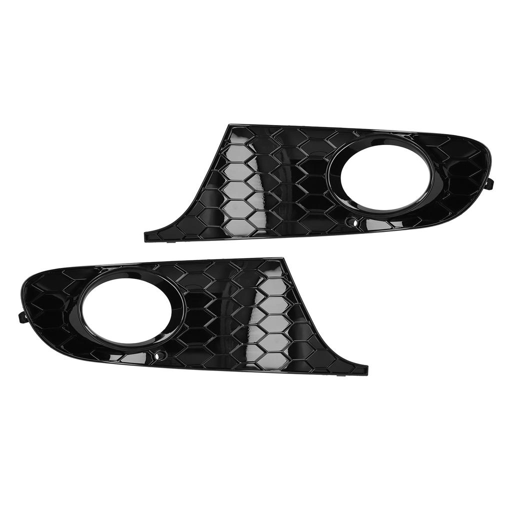Pair Front Fog Light Frame Honeycomb Grille Cover 5K0 853 665 Fit for MK6 TDI TSI 2009‑2013