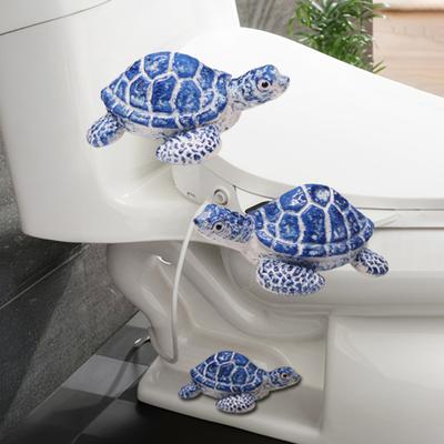 Schildkröten Toilettenschraubenabdeckungen Dekorative Toilettenschraubenkappen Meeresschildkröten Schraubenabdeckungen Badezimmerzubehör für Küstenhaus Strandhausdekor