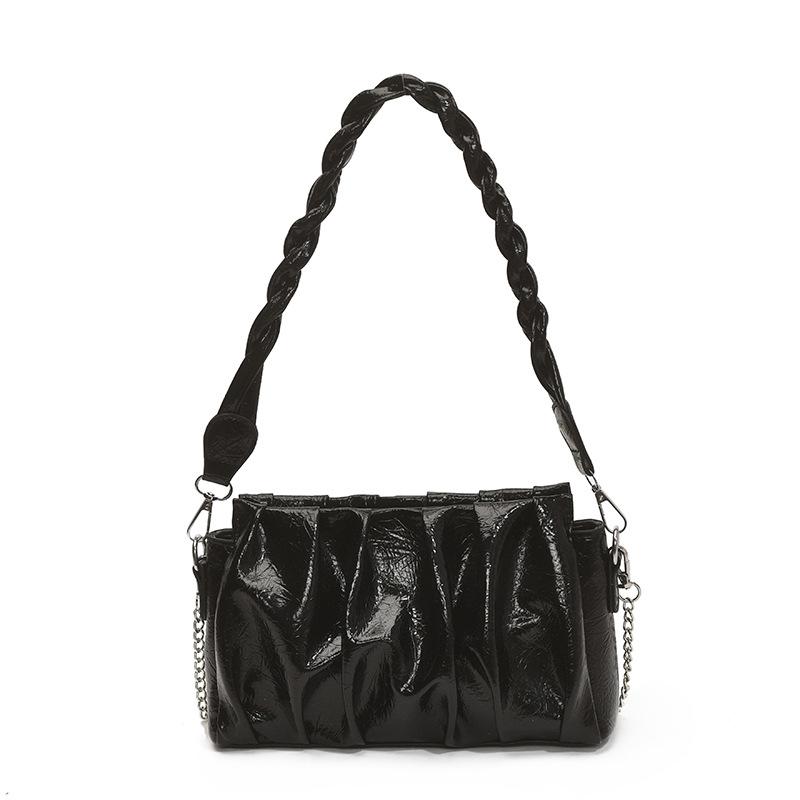 Women's Bag Fashion Pleated Armpit Bag Versatile New Shoulder Bag Messenger Bag