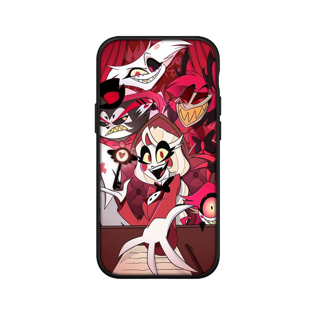 Angel Dust H-Hazbin Hotel Charile Casing for Apple iPhone 15 14 13 12 11 Pro XS Max XR 6 6S Plus + SE 14+ 6+ Phone Cover Case