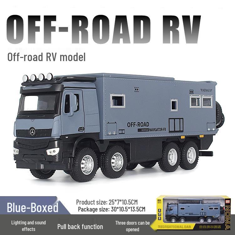 Newao 1:32 Off-Road RV & Motorcycle Alloy Model with Lights & Sound
