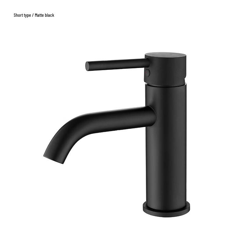 Matte Black Dual Control Washbasin Faucet