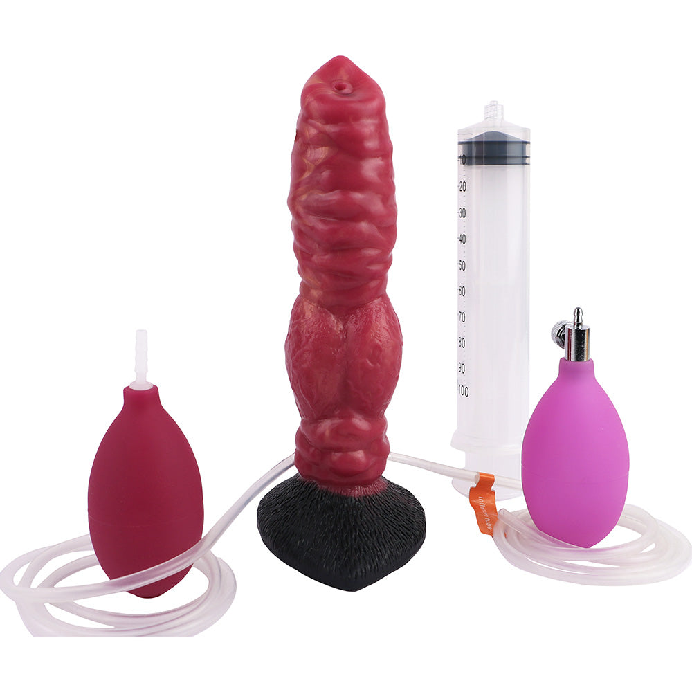 Wolf Dog Inflatable Squirting Dildo Realistic Dildos