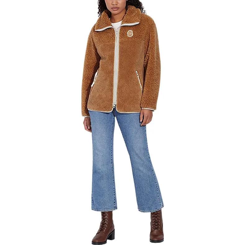 COACH FW22 Jackets Coats Women's Brown (Unisex) Velvet Jackets CB629 HZL