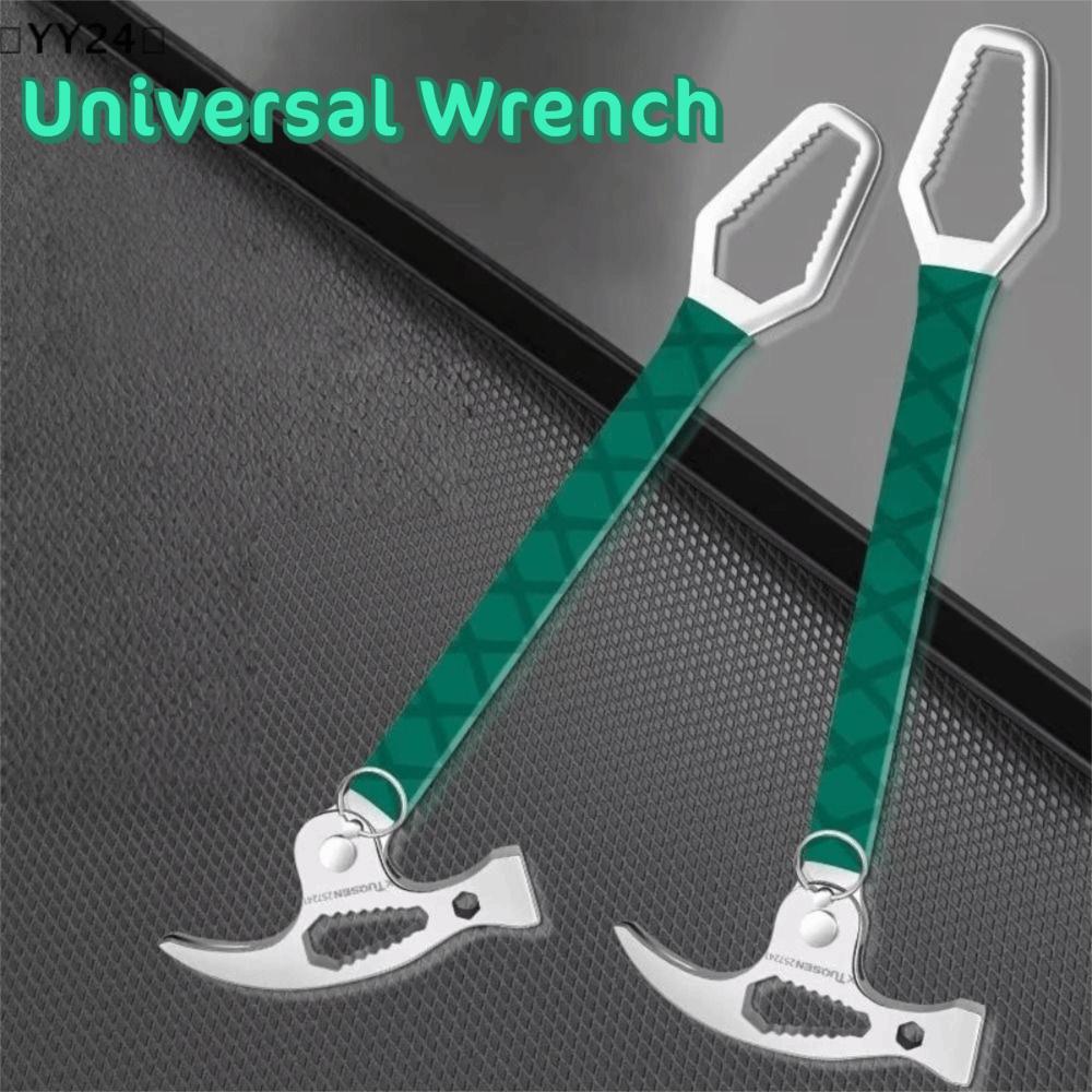 Sheep Horn Connected Multifunctional Hammer Folding Design Universal Wrench  Car Mounted